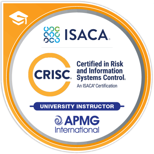 CRISC University Instructor badge
